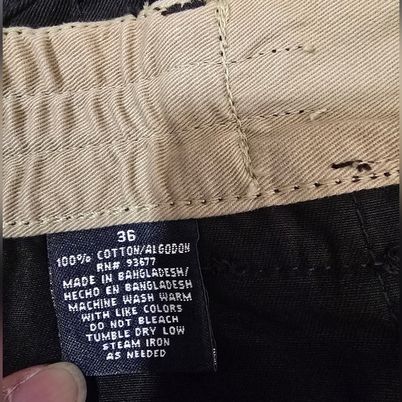 St. Johns Bay Mens Black Cargo Hiking Short (NWT) - Picture 8 of 9